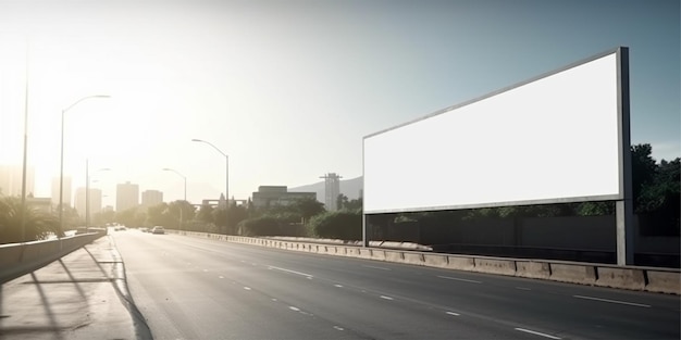 Billboard scherm mockup generatieve ai