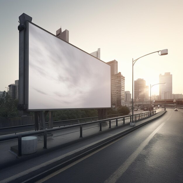 A billboard on the side of a road that says " the word " on it.