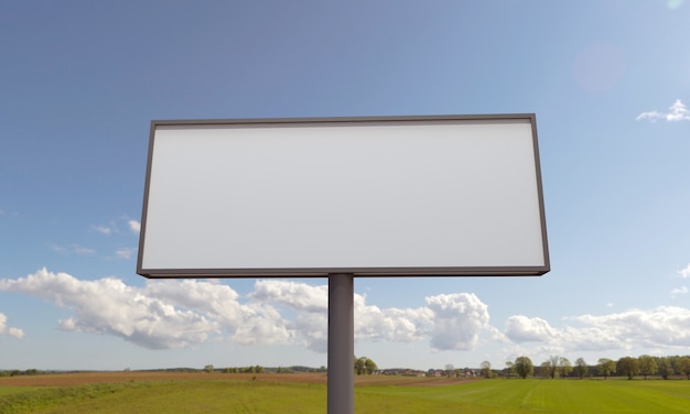 Billboard sign mockup template