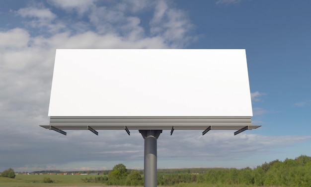 Billboard sign mockup template