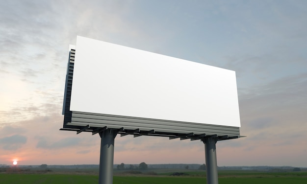 Billboard sign mockup template