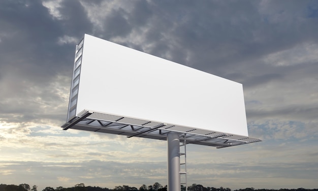 Billboard sign mockup template
