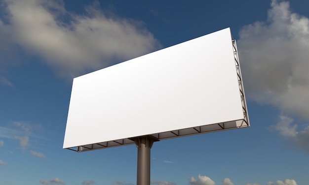 Billboard sign mockup template