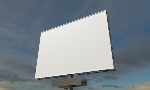 Photo billboard sign mockup template