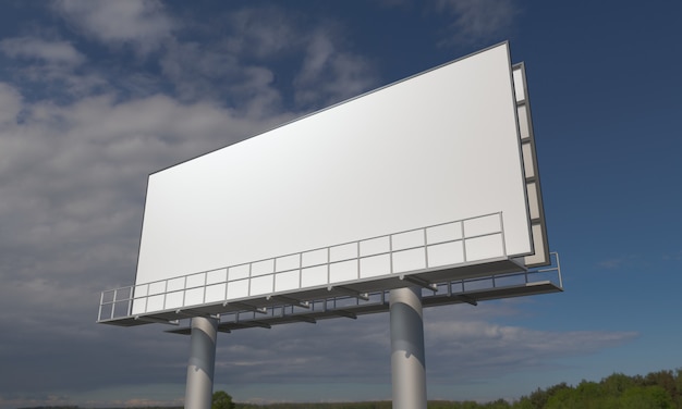 Billboard sign mockup template