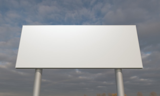 Billboard sign mockup template