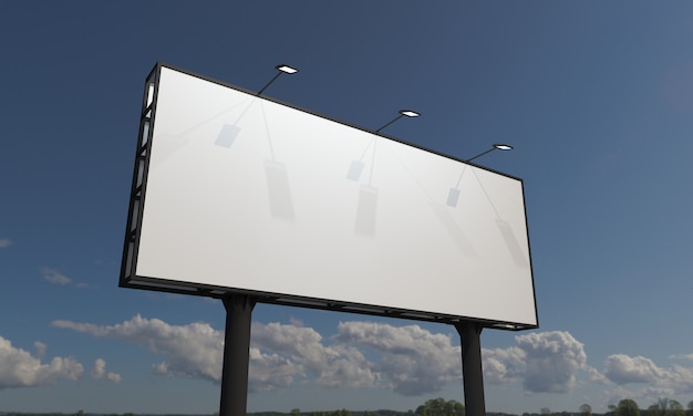 Billboard sign mockup template