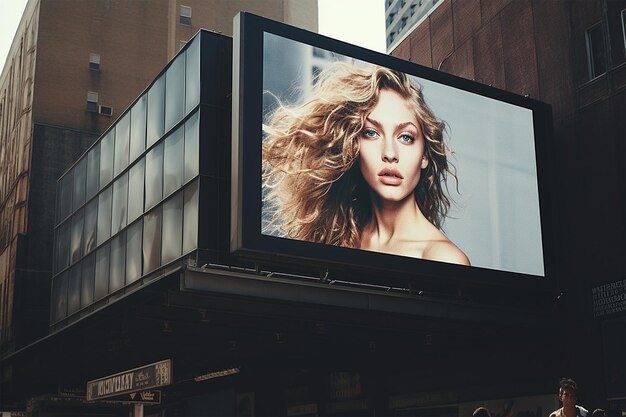 Photo billboard on the street