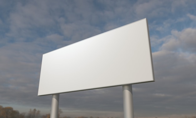 Billboard teken mockup sjabloon