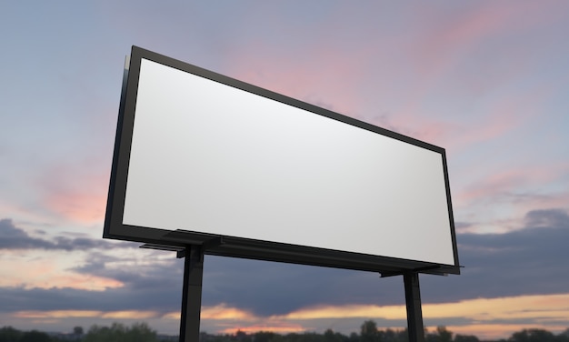 Billboard teken mockup sjabloon