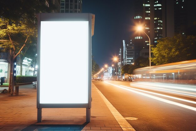 A billboard that is installed on the street