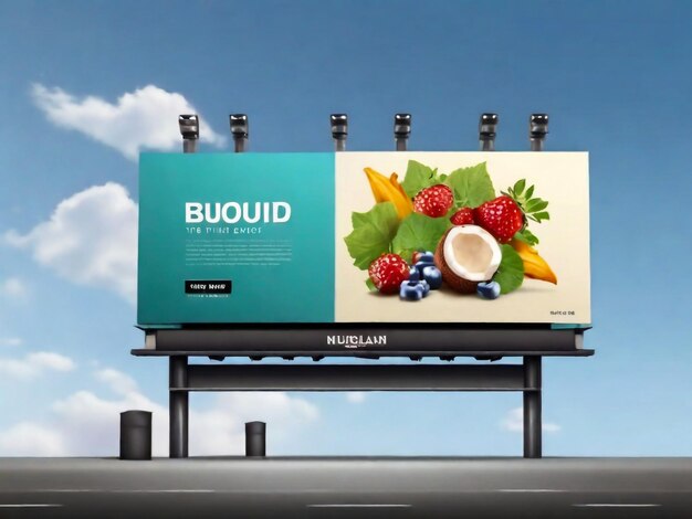 Photo a billboard that says  anau  on it