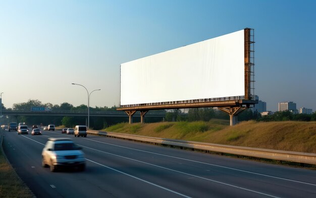 Photo a billboard that says billboard on it is white