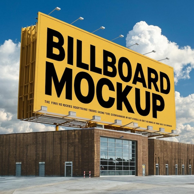 a billboard that says billboard on it