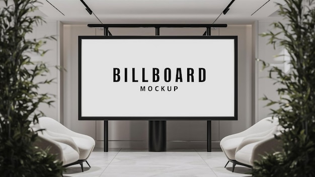 рекламный щит с надписью "Billboard"