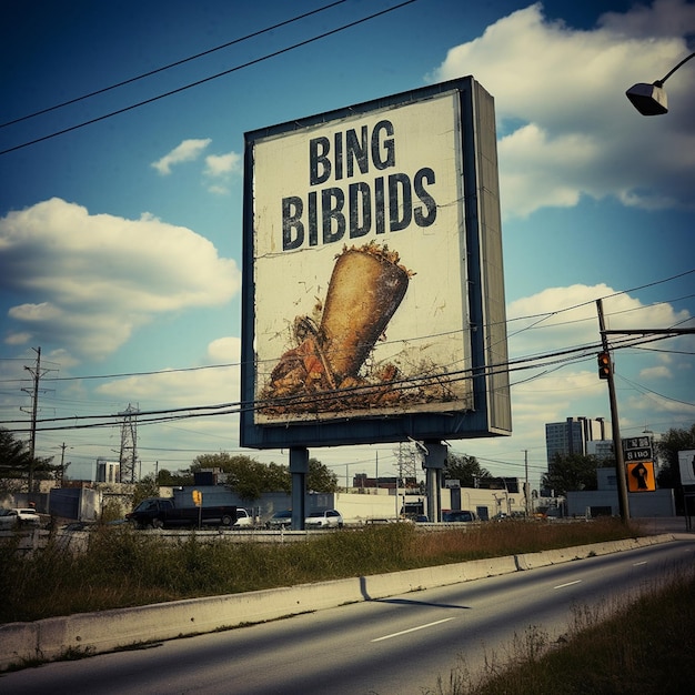 a billboard that says " ringling " on it.