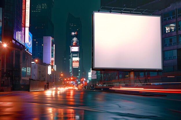 a billboard that says  the word  is on the screen