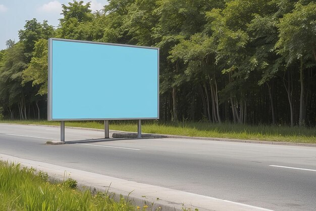 Billboard with copyspace near road