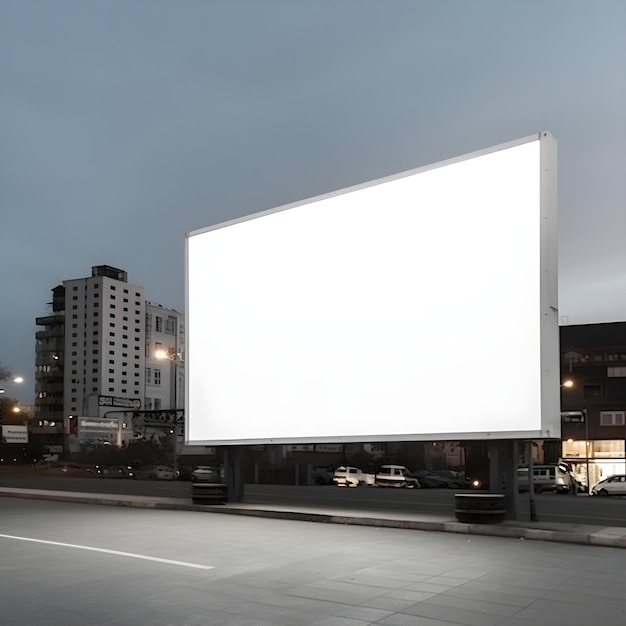 Billboard witte mock up generatieve ai