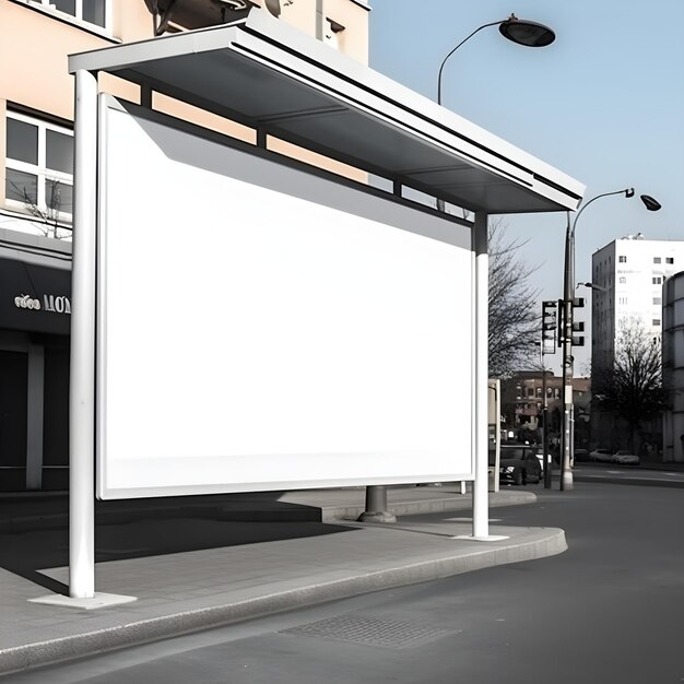 Billboard witte mock up generatieve ai