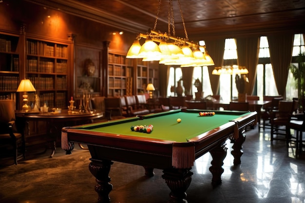 billiard room decoration professional advertising photography