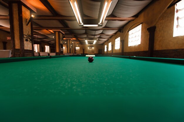 Photo billiard table