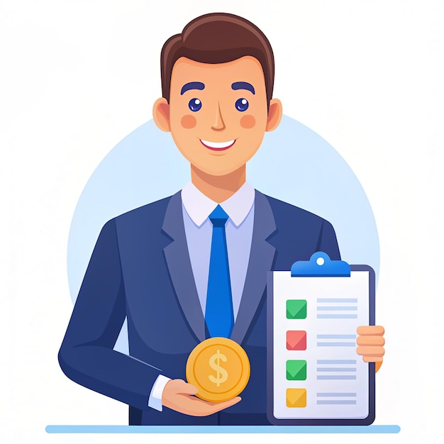 Billing Specialist Vector Flat Style Efficiency