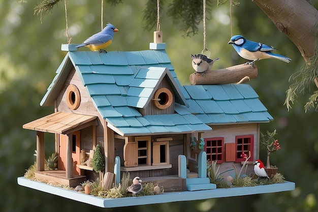 Foto bill's bird house shop un affascinante rifugio per uccelli