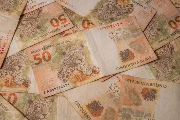 Bills of Brazilian currency