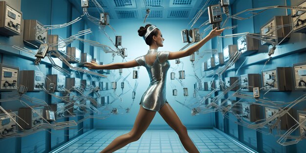 Бинарный балет В 1950-х годах операторы тщательно управляли магнитными ядрами памяти Концепция хранения данных Компьютерная наука Бинарный код Управление памятью Программирование