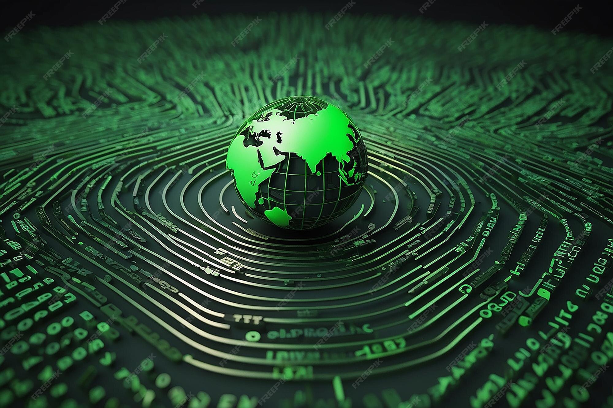 Premium Photo | Binary code 3d objects texture