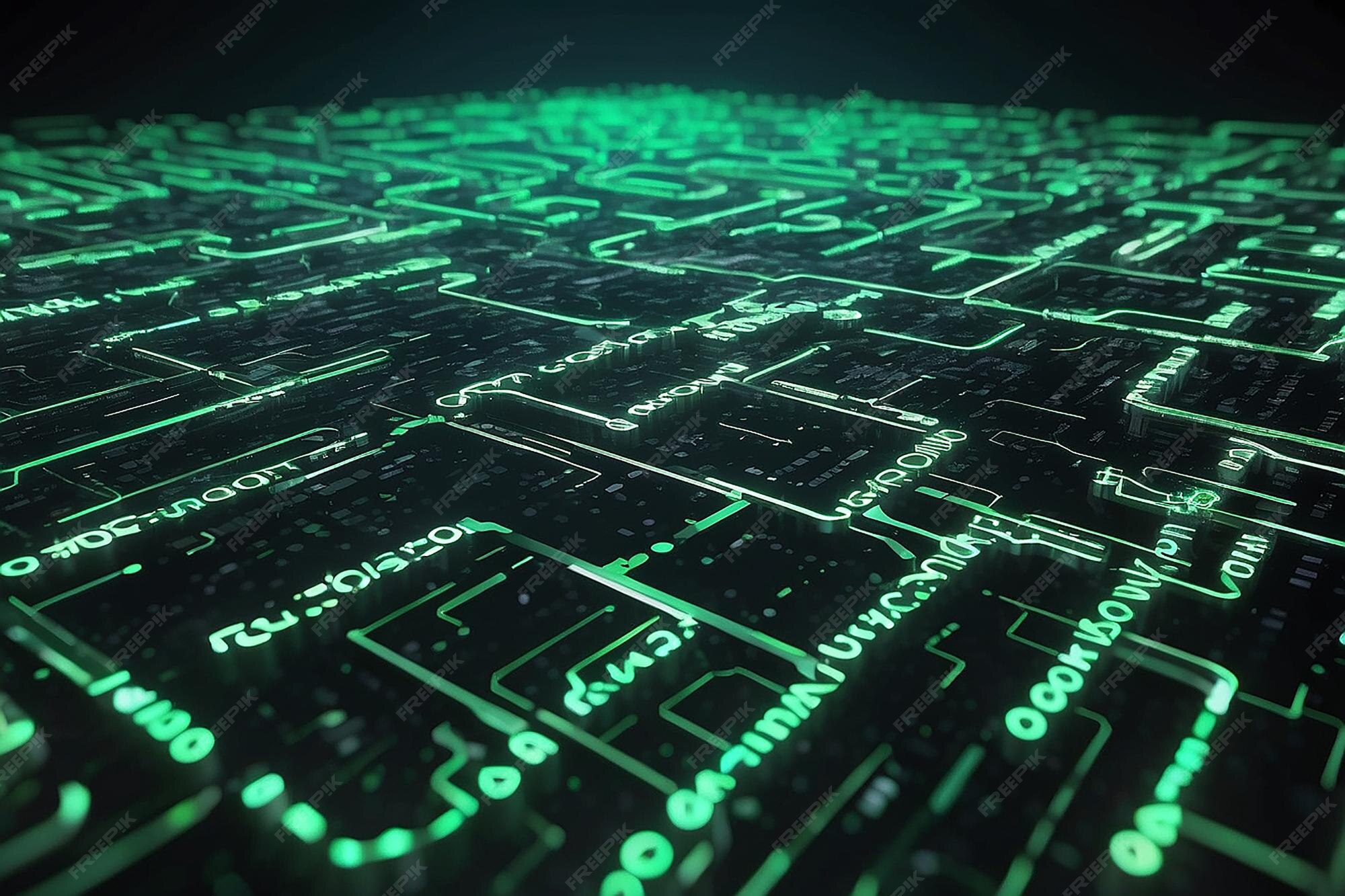 Premium Photo | Binary code 3d objects texture