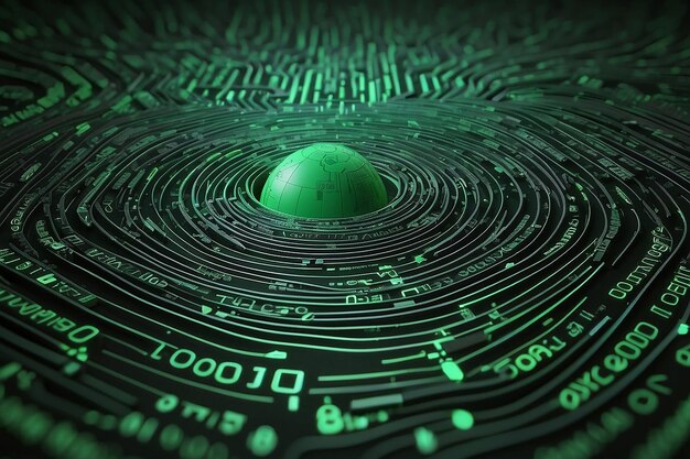 Premium Photo | Binary code 3d objects texture