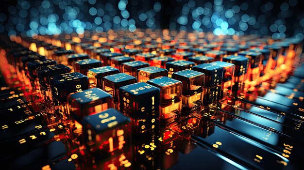 binary code abstract pattern