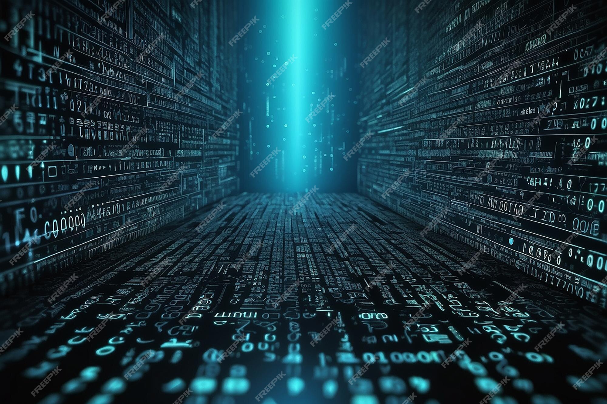 Premium AI Image | Binary code background abstract technology digital ...