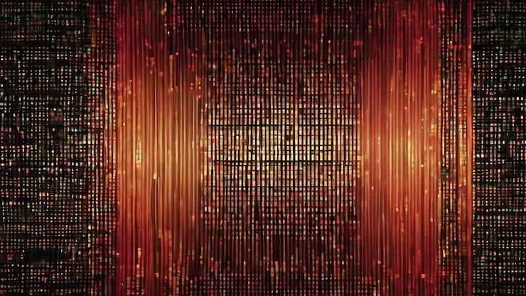 Photo binary code background hacker binary data computer hacking technology of digital binary information