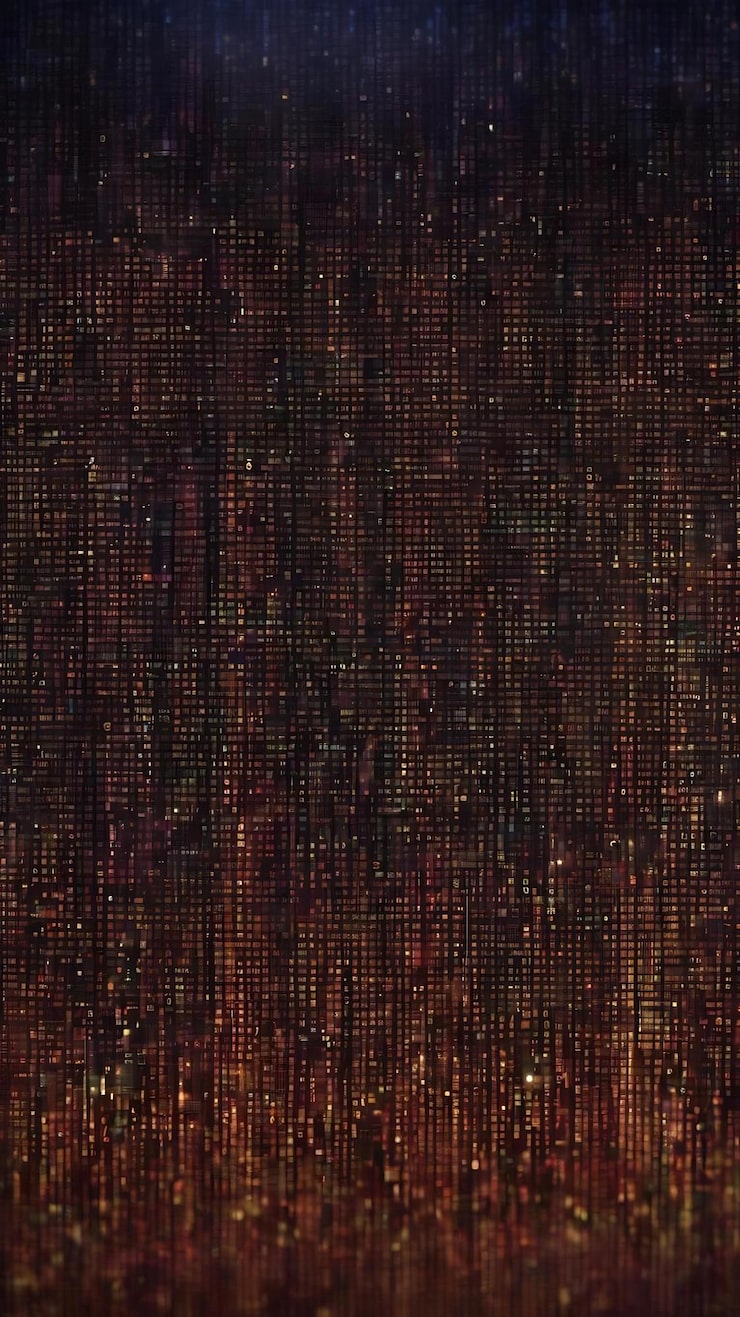 Photo binary code background hacker binary data computer hacking technology of digital binary information