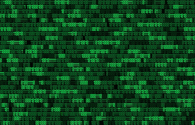 Photo binary code background