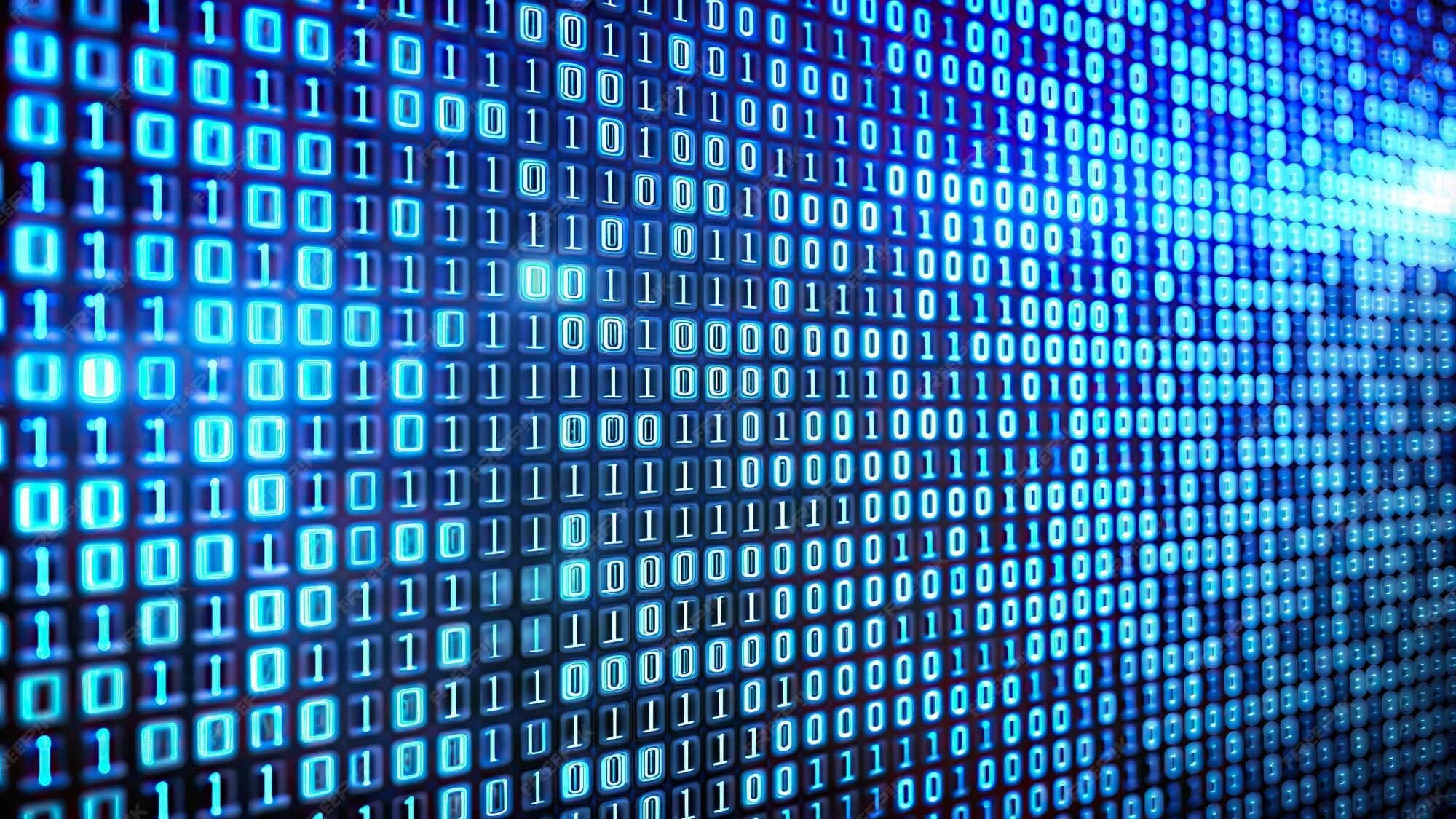 Premium Photo | Binary code consisting of ones and zeros representing ...