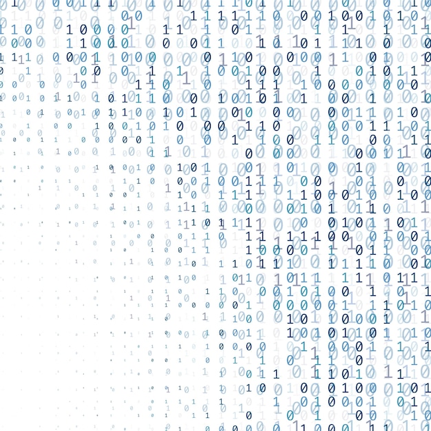 Binary code digital technology background made with zeros and ones