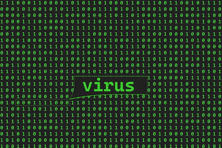 Photo binary code green numbers dark screen matrix on the background binary programming code green numbers zero and one