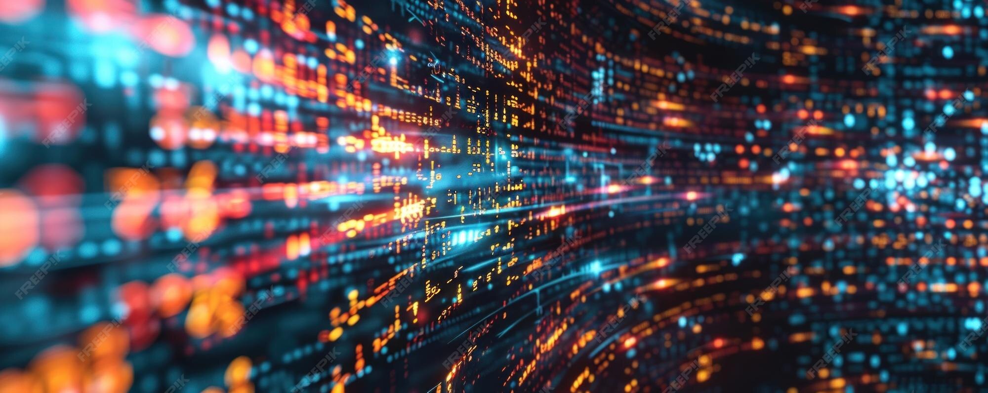 Premium Photo | Binary Code Programming Data Flow Matrix Background in ...