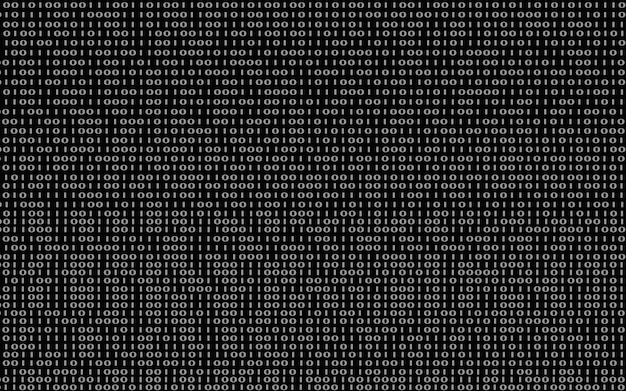 Binary code zero one matrix background