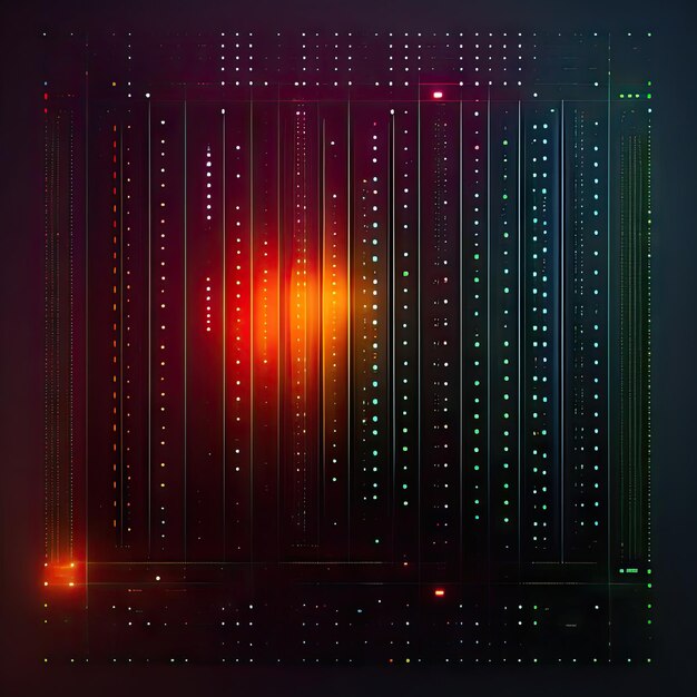 Premium AI Image | Binary data visualization Hitech background