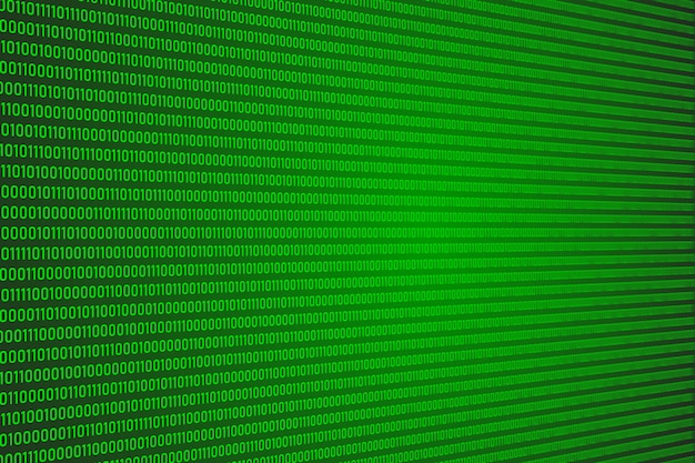 Binary digit (Bit) code, Digital signal computer data abstract for background