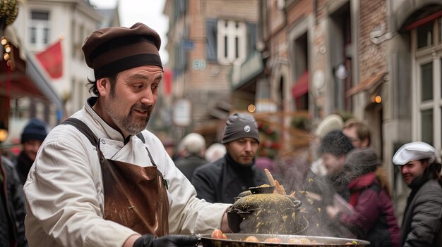 Photo binches carnival culinary demonstrations