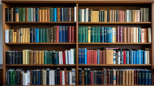 binnen de picton leeskamer in de liverpool centrale bibliotheek met boeken op een plank