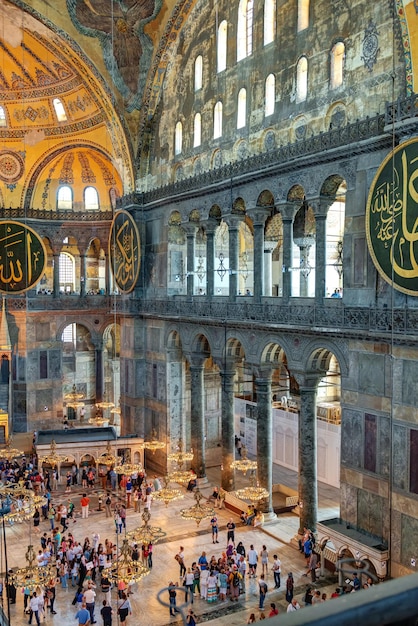 Binnen Hagia Sophia in Istanboel Turkije