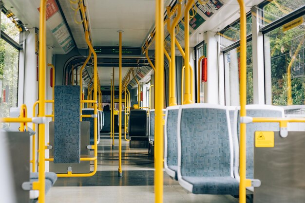 Binnen Metrolink Tram in Machester