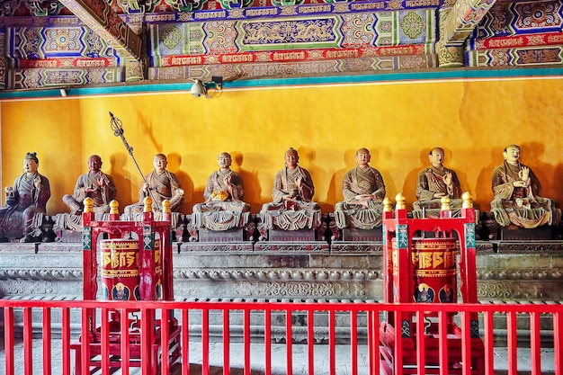 Binnenaanzicht van Yonghegong Lama Temple.Beijing